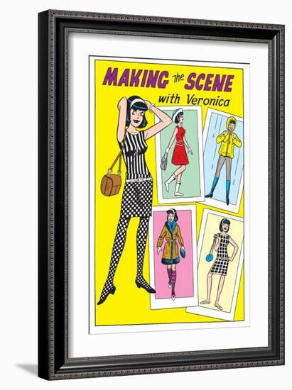 Archie Comics Fashions: Making The Scene With Veronica-null-Framed Premium Giclee Print