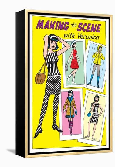 Archie Comics Fashions: Making The Scene With Veronica-null-Framed Stretched Canvas