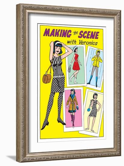 Archie Comics Fashions: Making The Scene With Veronica-null-Framed Art Print