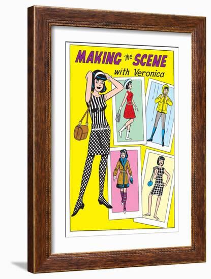 Archie Comics Fashions: Making The Scene With Veronica-null-Framed Art Print