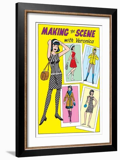 Archie Comics Fashions: Making The Scene With Veronica-null-Framed Art Print