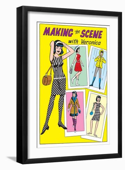 Archie Comics Fashions: Making The Scene With Veronica-null-Framed Art Print