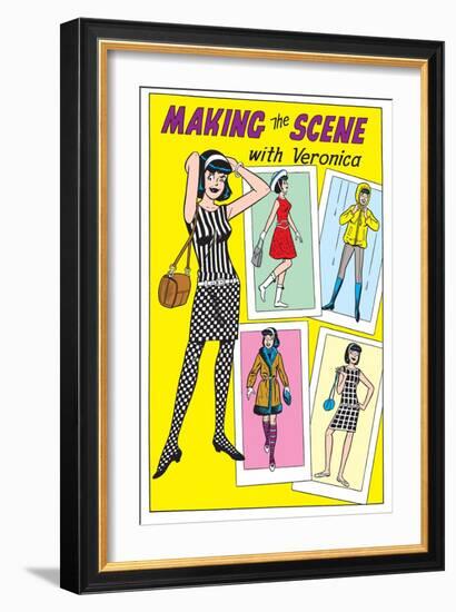 Archie Comics Fashions: Making The Scene With Veronica-null-Framed Art Print