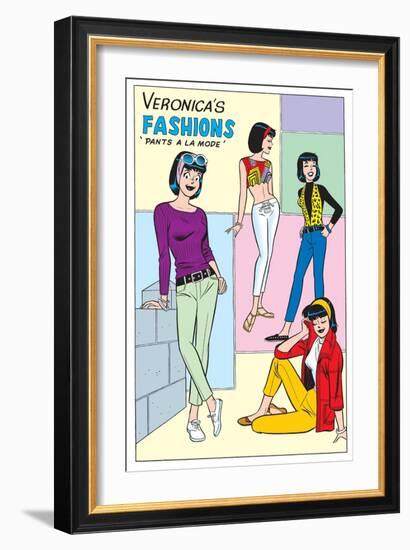 Archie Comics Fashions: Veronica's Fashions Pants A La Mode-null-Framed Art Print