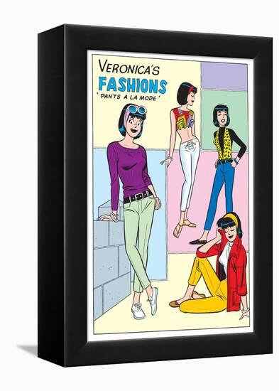 Archie Comics Fashions: Veronica's Fashions Pants A La Mode-null-Framed Stretched Canvas