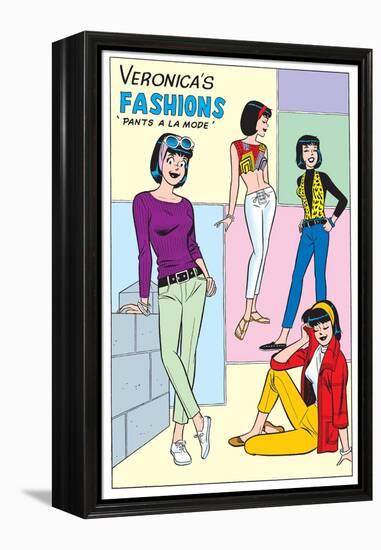 Archie Comics Fashions: Veronica's Fashions Pants A La Mode-null-Framed Stretched Canvas