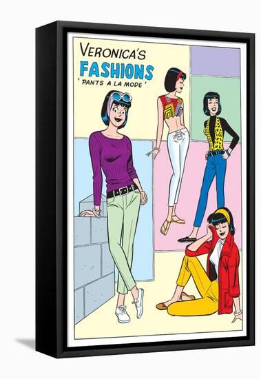 Archie Comics Fashions: Veronica's Fashions Pants A La Mode-null-Framed Stretched Canvas