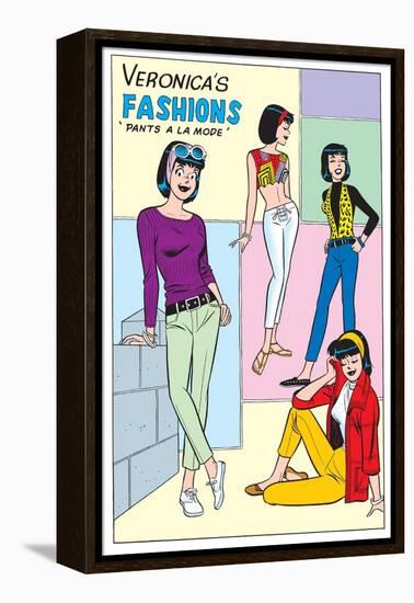 Archie Comics Fashions: Veronica's Fashions Pants A La Mode-null-Framed Stretched Canvas