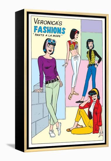 Archie Comics Fashions: Veronica's Fashions Pants A La Mode-null-Framed Stretched Canvas