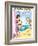 Archie Comics Pin-Up: Veronica And Archie At The Beach-null-Framed Art Print