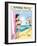 Archie Comics Pin-Up: Veronica And Archie At The Beach-null-Framed Art Print