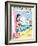 Archie Comics Pin-Up: Veronica And Archie At The Beach-null-Framed Art Print