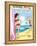 Archie Comics Pin-Up: Veronica And Archie At The Beach-null-Framed Stretched Canvas