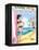 Archie Comics Pin-Up: Veronica And Archie At The Beach-null-Framed Stretched Canvas