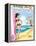 Archie Comics Pin-Up: Veronica And Archie At The Beach-null-Framed Stretched Canvas