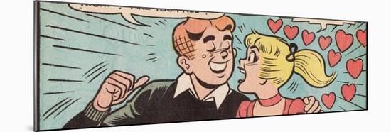 Archie Comics Retro: Archie and Betty Comic Panel; Date (Aged)-null-Mounted Art Print