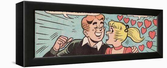 Archie Comics Retro: Archie and Betty Comic Panel; Date (Aged)-null-Framed Stretched Canvas