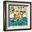 Archie Comics Retro: Archie and Betty Comic Panel; Drowning (Aged)-null-Framed Art Print