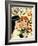 Archie Comics Retro: Archie and Veronica Comic Panel; Smack! (Aged)-null-Framed Art Print