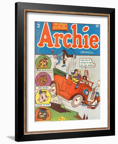 Archie Comics Retro: Archie Comic Book Cover No.2 (Aged)-Bob Montana-Framed Art Print