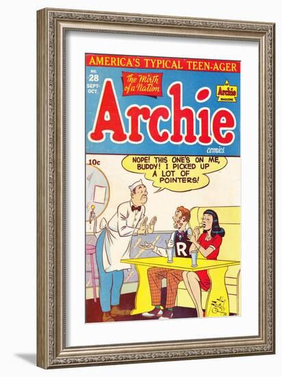 Archie Comics Retro: Archie Comic Book Cover No.28 (Aged)-Al Fagaly-Framed Art Print