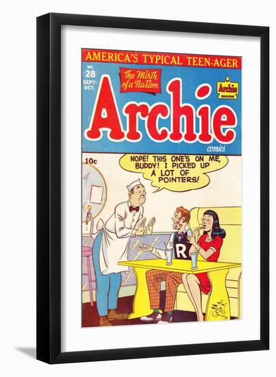 Archie Comics Retro: Archie Comic Book Cover No.28 (Aged)-Al Fagaly-Framed Premium Giclee Print