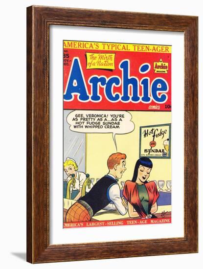 Archie Comics Retro: Archie Comic Book Cover No.35 (Aged)-Bill Vigoda-Framed Art Print