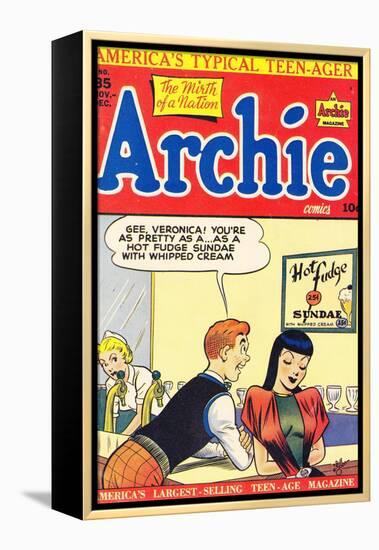 Archie Comics Retro: Archie Comic Book Cover No.35 (Aged)-Bill Vigoda-Framed Stretched Canvas