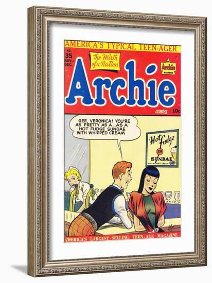Archie Comics Retro: Archie Comic Book Cover No.35 (Aged)-Bill Vigoda-Framed Premium Giclee Print