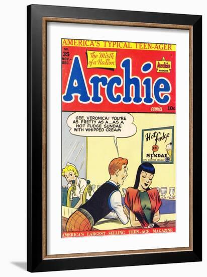 Archie Comics Retro: Archie Comic Book Cover No.35 (Aged)-Bill Vigoda-Framed Premium Giclee Print