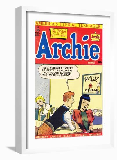 Archie Comics Retro: Archie Comic Book Cover No.35 (Aged)-Bill Vigoda-Framed Premium Giclee Print