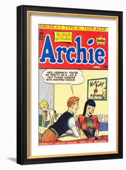 Archie Comics Retro: Archie Comic Book Cover No.35 (Aged)-Bill Vigoda-Framed Premium Giclee Print