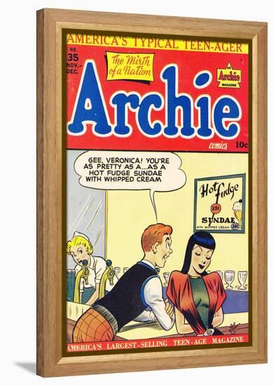 Archie Comics Retro: Archie Comic Book Cover No.35 (Aged)-Bill Vigoda-Framed Stretched Canvas