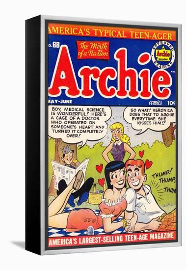 Archie Comics Retro: Archie Comic Book Cover No.68 (Aged)-null-Framed Stretched Canvas