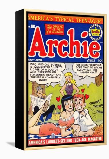 Archie Comics Retro: Archie Comic Book Cover No.68 (Aged)-null-Framed Stretched Canvas