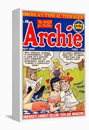 Archie Comics Retro: Archie Comic Book Cover No.68 (Aged)-null-Framed Stretched Canvas