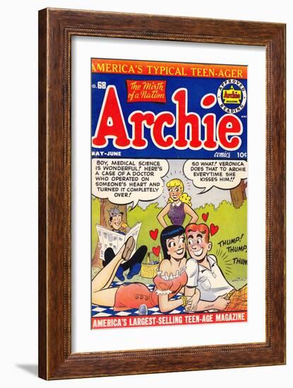 Archie Comics Retro: Archie Comic Book Cover No.68 (Aged)-null-Framed Premium Giclee Print