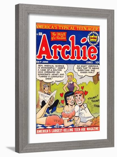 Archie Comics Retro: Archie Comic Book Cover No.68 (Aged)-null-Framed Art Print