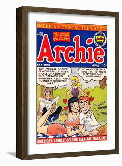 Archie Comics Retro: Archie Comic Book Cover No.68 (Aged)-null-Framed Art Print