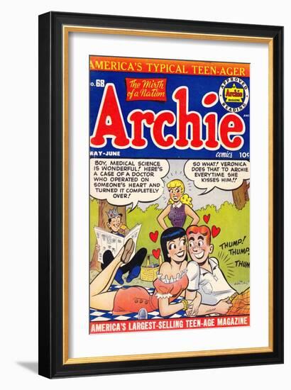 Archie Comics Retro: Archie Comic Book Cover No.68 (Aged)-null-Framed Art Print