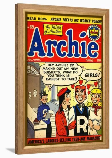 Archie Comics Retro: Archie Comic Book Cover No.69 (Aged)-null-Framed Stretched Canvas