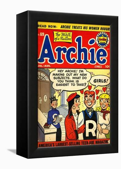 Archie Comics Retro: Archie Comic Book Cover No.69 (Aged)-null-Framed Stretched Canvas