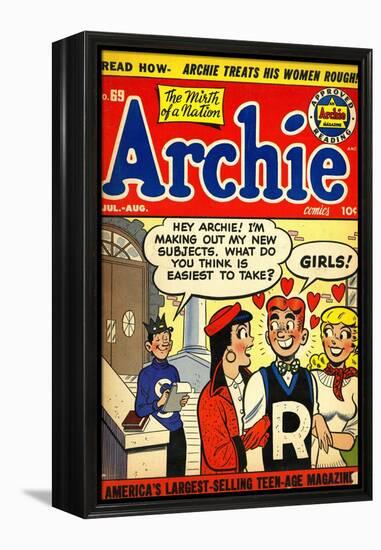 Archie Comics Retro: Archie Comic Book Cover No.69 (Aged)-null-Framed Stretched Canvas