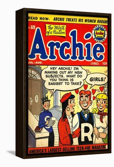 Archie Comics Retro: Archie Comic Book Cover No.69 (Aged)-null-Framed Stretched Canvas