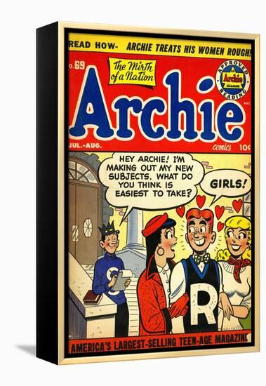 Archie Comics Retro: Archie Comic Book Cover No.69 (Aged)-null-Framed Stretched Canvas