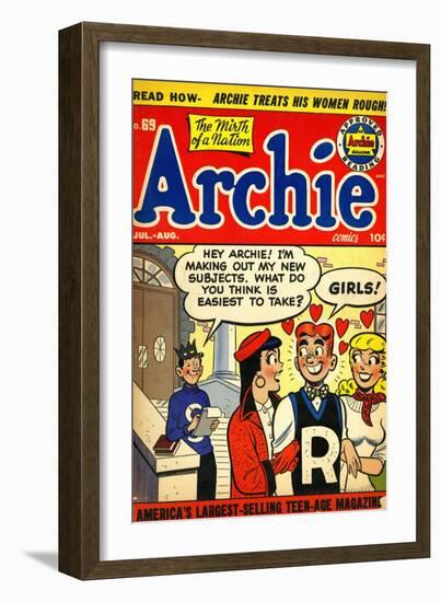 Archie Comics Retro: Archie Comic Book Cover No.69 (Aged)-null-Framed Art Print