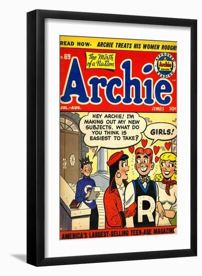 Archie Comics Retro: Archie Comic Book Cover No.69 (Aged)-null-Framed Art Print