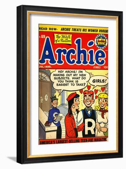 Archie Comics Retro: Archie Comic Book Cover No.69 (Aged)-null-Framed Art Print