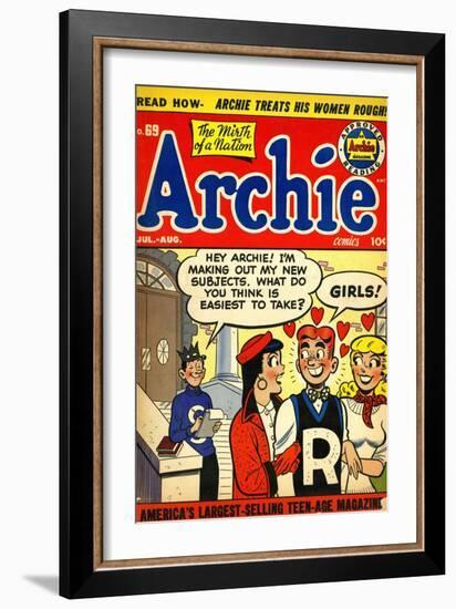 Archie Comics Retro: Archie Comic Book Cover No.69 (Aged)-null-Framed Premium Giclee Print