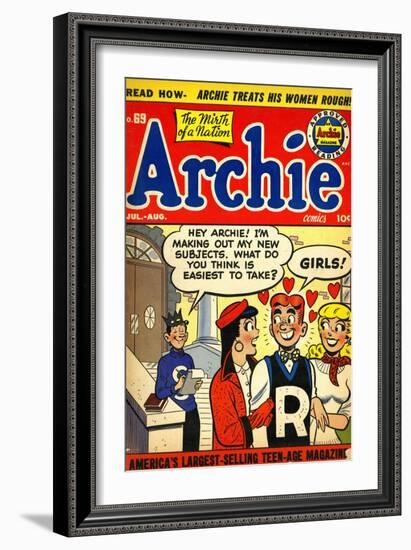 Archie Comics Retro: Archie Comic Book Cover No.69 (Aged)-null-Framed Premium Giclee Print